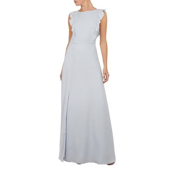NWT Ted Baker Tie the Knot Ardenia Waterfall Ruffle Gown Dress - Picture 2 of 16